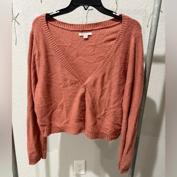 American Eagle Women's Terracotta Cardigan - Picture 1 of 3